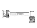 BT3002 Coax Cable terminated to BNC Plug to BNC Right Angle Plug
