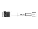LMR195 (GBC195) terminated to TNC Socket - SMA Plug