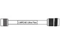 LMR240 (GBC240) Ultra Flex (LMR240 Ultra Flex) Cable  terminated to TNC Plug to TNC Socket