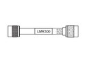 LMR300 (GBC300) Coax Cable terminated to TNC Plug to TNC Straight Plug