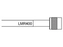 LMR400 (GBC400) Coax Cable Open End terminated to TNC Plug