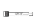 LMR400 (GBC400) Coax Cable terminated to TNC Plug to SMA Plug