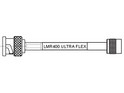 LMR400 (GBC400) Ultra Flex Coax Cable terminated to BNC Plug to TNC Plug