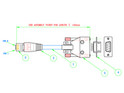CAT5e UTP Patch Cable terminated to RJ45 Plug to 9 way D Type Socket