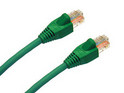 RJ45 to RJ45 Patch Lead using CAT5e UTP Stranded Cable, Green with Green Boots