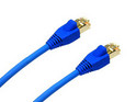 RJ45 to RJ45 Patch Lead using CAT5e FTP Stranded Cable, Blue with Blue Boots