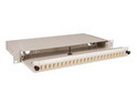 19" Sliding Drawer Multimode Patch Panel For 4 Fibres Comprising of 2 x MTRJ Duplex Adapters & Fibre Management Kit