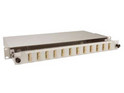 19" Sliding Drawer Multimode Patch Panel For 6 Fibres Comprising of 3 x SC Duplex Adapters & Fibre Management Kit