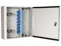 Double Door Lockable Wall Box (48 pos) With 18 SCA Singlemode Duplex Adapters For 36 Fibres