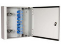 Double Door Lockable Wall Box (48 pos) With 18 SC Singlemode Duplex Adapters For 36 Fibres
