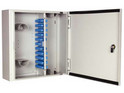 Double Door Lockable Wall Box (72 pos) With 24 MTRJ Adapters For 24 Fibres