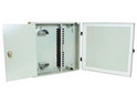 12 Position Low Profile Wall Box With 2 ST Singlemode Adapters For 2 Fibres
