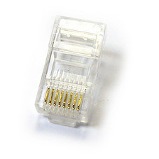 RJ45 Cat 5e UTP Solid Cable Connector