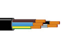 5 x 1.00mm sq. 318-Y Flexible Cable H05VV-F Black PVC