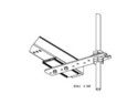 2x2 Existing threaded rod bracket kit; 5/8" for up to two 2x2 FiberGuide Systems