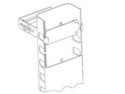 2x4 (1.5 slot spacing) duct kit; 6' long; duct, cover and three mounting brackets included